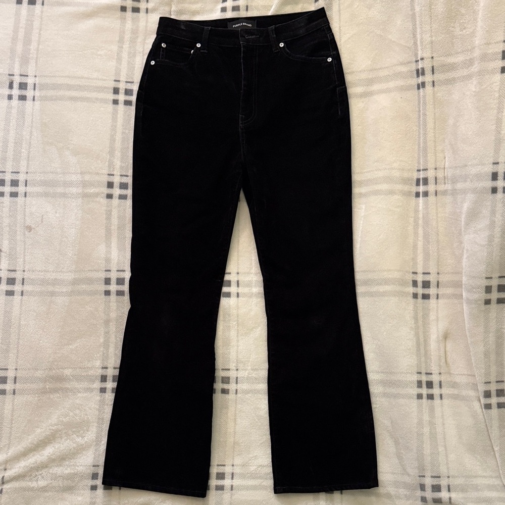 PURPLE BRAND High Waist Ankle Bootcut Jeans